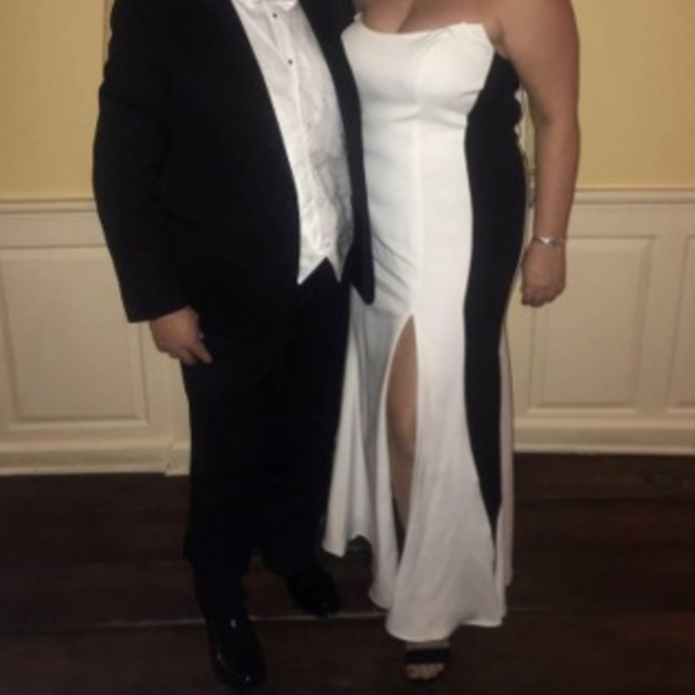 Mac Duggal Classic White Gown